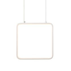 LED Полилей SYMETRIA квадрат 22см бял